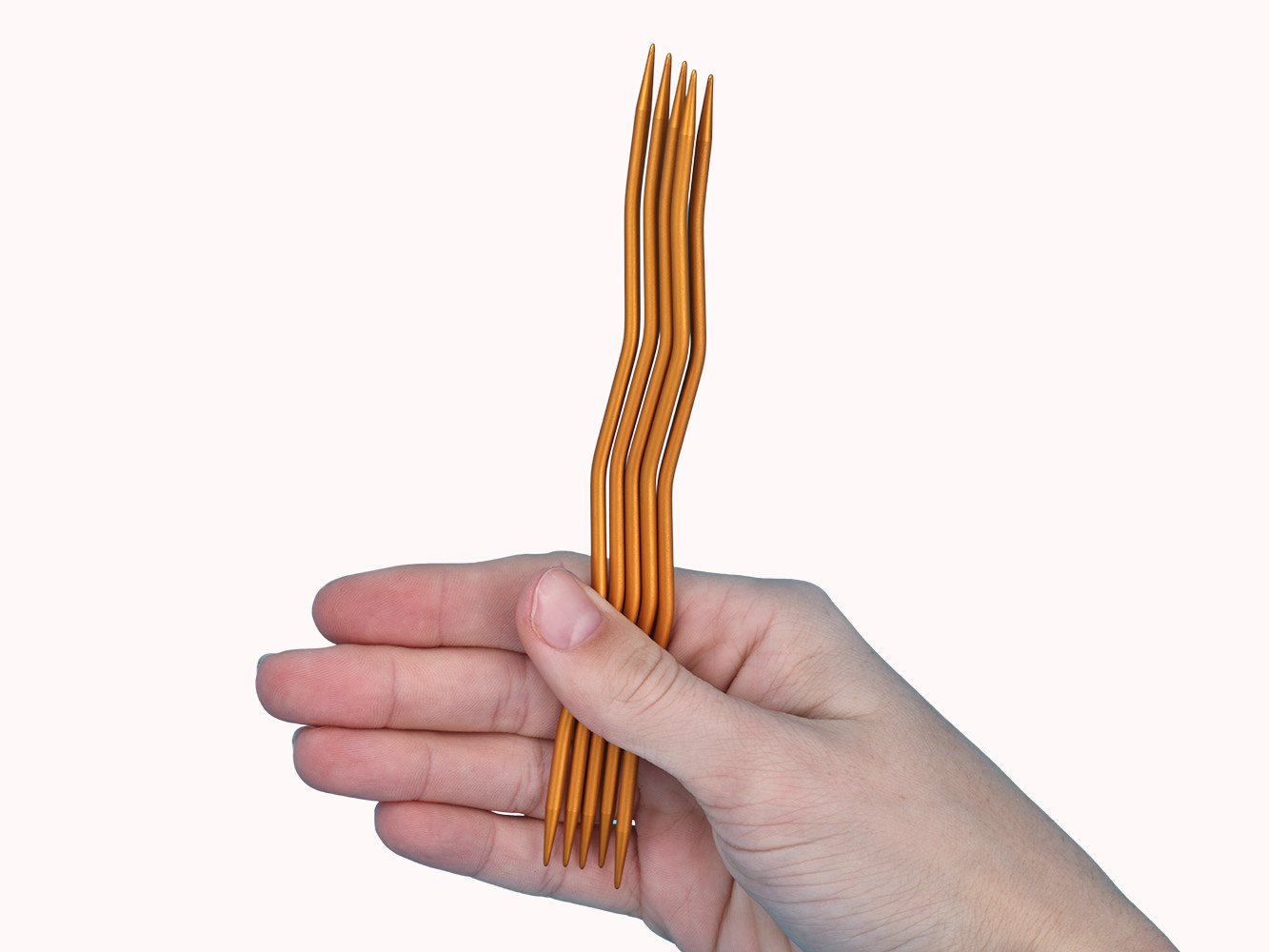 addi Strumpfstricknadeln addiCraSy Snake Lace Nadelspiel Weltrekordnadel 15 cm 2,5 mm, Charity-Edition zum Socken-Weltrekordversuch, orange eloxiert, ergonomische Wellenform, limitiert, 10 Jahre Garantie Bild 4