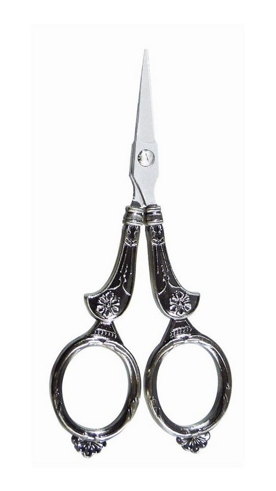 KLEIBER Universalschere Vintage Stickschere aus Edelstahl Retro silber 13 cm Bild 2