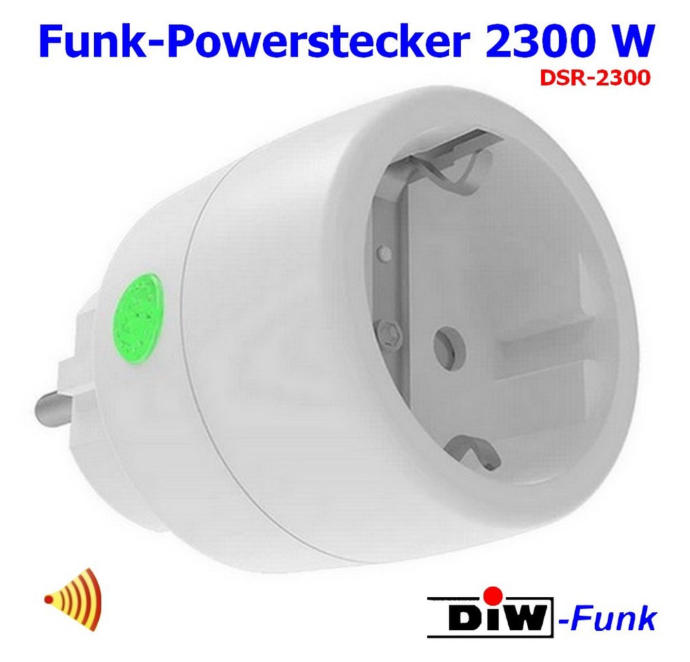 DIW-Funk Funk-Empfangsmodul PA-517 Abluftsteuerung+Funkstecker+Fensterkontakt +extra CO-Warnmelder, für Dunstabzugshauben, Abluftventilatoren oder Ablufttrocknern in Kombination mit einer raumluftabhängigen Feuerstätte (z. B. Kamin, Gastherme), Sparset, CO-Warnmelder, Funk Bild 3
