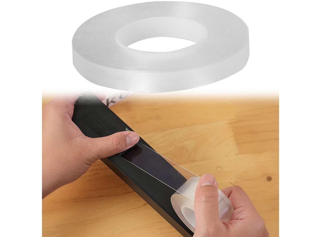 shop'n smile ideoon Klebeband Transparentes Nano Klebeband, L 5 m x B 10 mm (1-St) 5m x 10mm Bild 3
