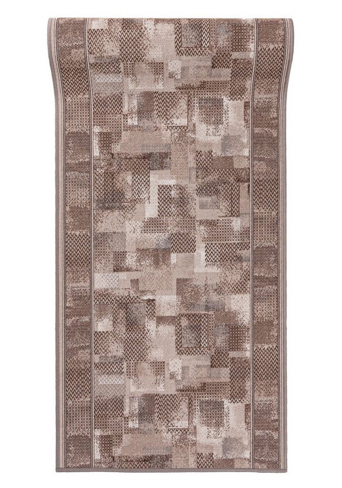 Mazovia Läufer Retro Bordüre Beige Creme Flur, Schlafzimmer, Diele, Fußbodenheizung