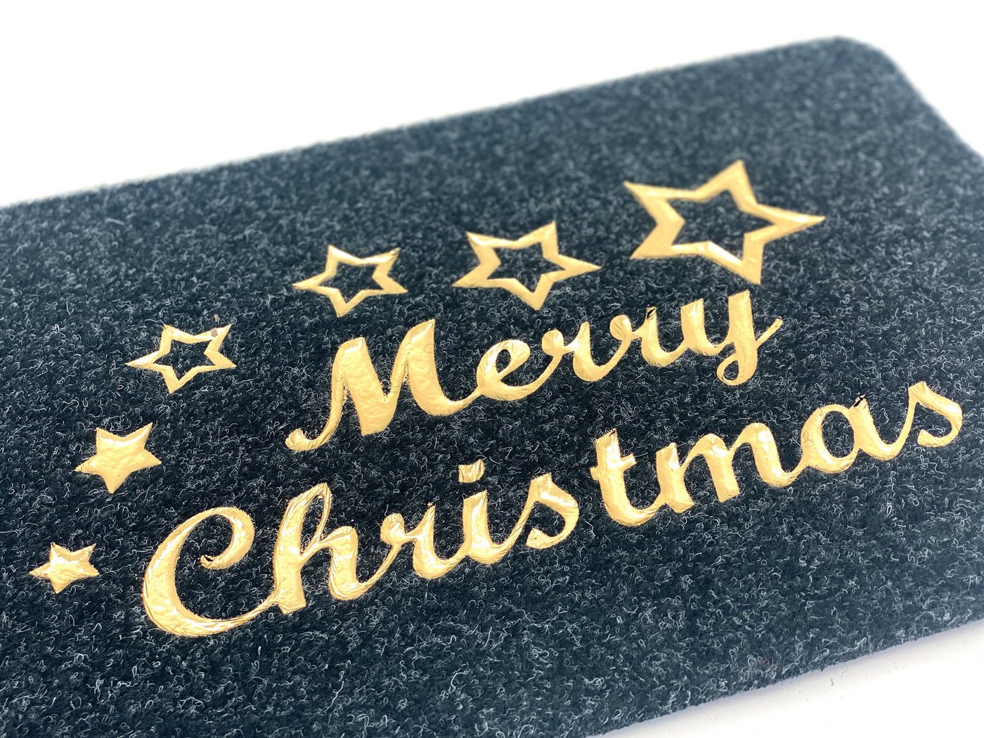 heimtexland Fußmatte Schmutzfangmatte Merry Christmas Fußabstreifer, rechteckig, Höhe: 40 mm, Schmutzmatte I Teppich rutschfest I Weihnachten I Deko Bild 5