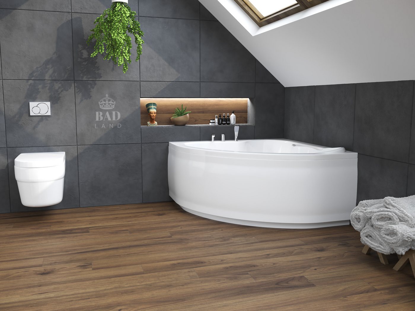 KOLMAN Badewanne Eckbadewanne Standard 130x130, Ablaufgarnitur & Füße GRATIS Bild 2