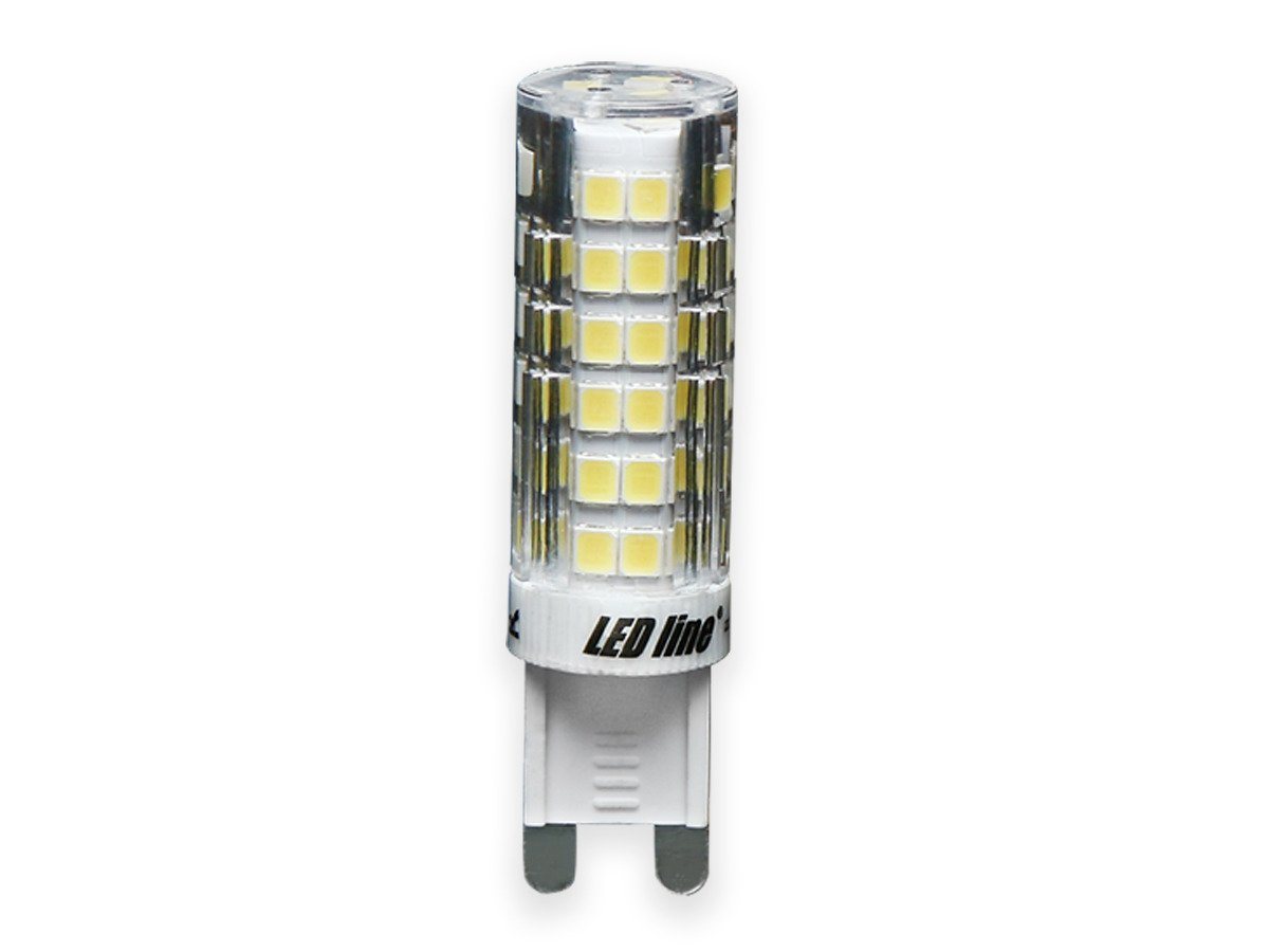 LED-Line LED-Leuchtmittel G9 LED Leuchtmittel 6W 6000K Kaltweiß 550 Lumen Stiftsockel, 6 St.