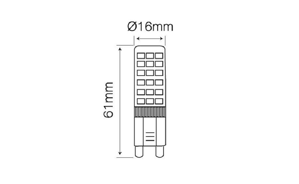 LED-Line LED-Leuchtmittel G9 LED Leuchtmittel 6W 6000K Kaltweiß 550 Lumen Stiftsockel, 6 St. Bild 2