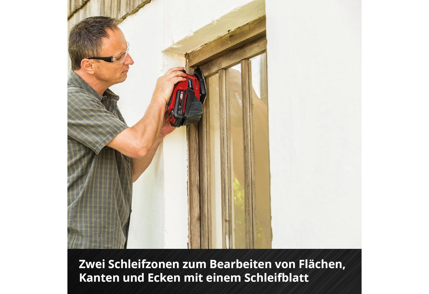 Einhell Schleifpapier, (50 St), Schleifpapier für Multischleifer, K60, 50-tlg. (gezackte Form, Alumini Bild 4