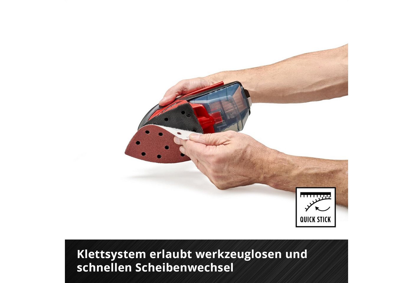 Einhell Schleifpapier, (50 St), Schleifpapier für Multischleifer, K60, 50-tlg. (gezackte Form, Alumini Bild 5