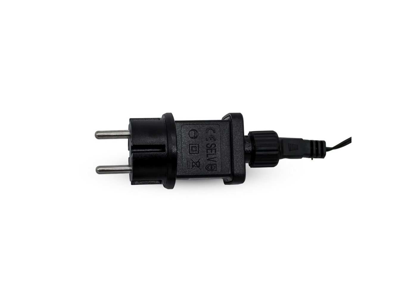 Spetebo LED-Lichterkette Eisregen Lichtervorhang warm weiß für Außen mit Stecker, Netzstecker mit IP44 Spritzwasserschutz Bild 4