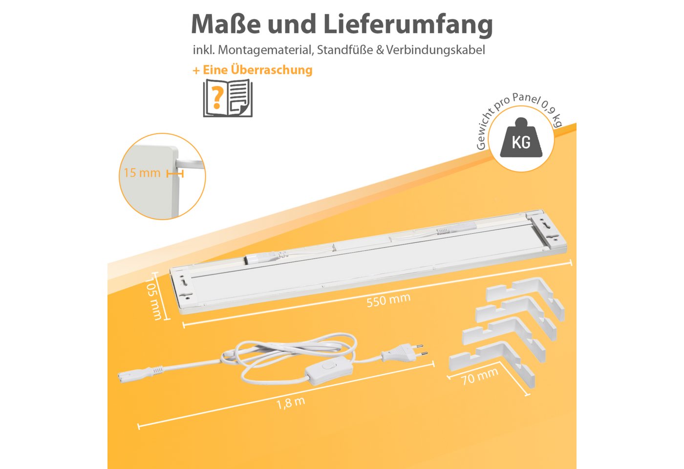 Northpoint Infrarotheizung Northpoint Infrarot Schimmelentferner chemiefrei Wand Bad Bild 4