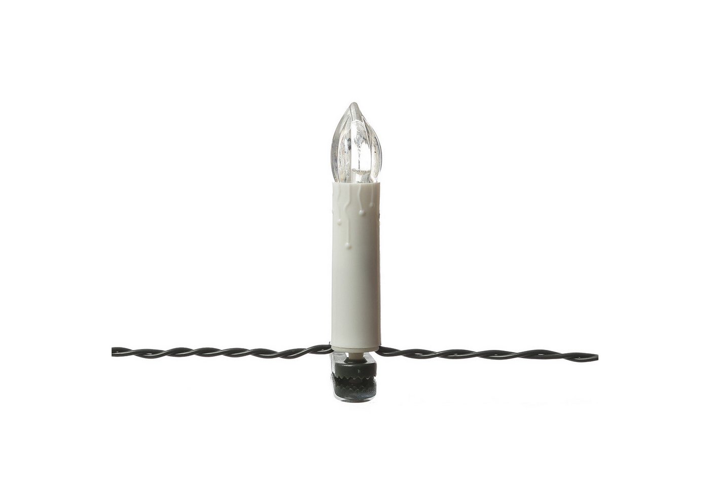 MARELIDA LED-Christbaumkerzen Weihnachtskerzen Lichterkette Weihnachtsbaum 30 Baumkerzen 7,25m Innen, 30-flammig