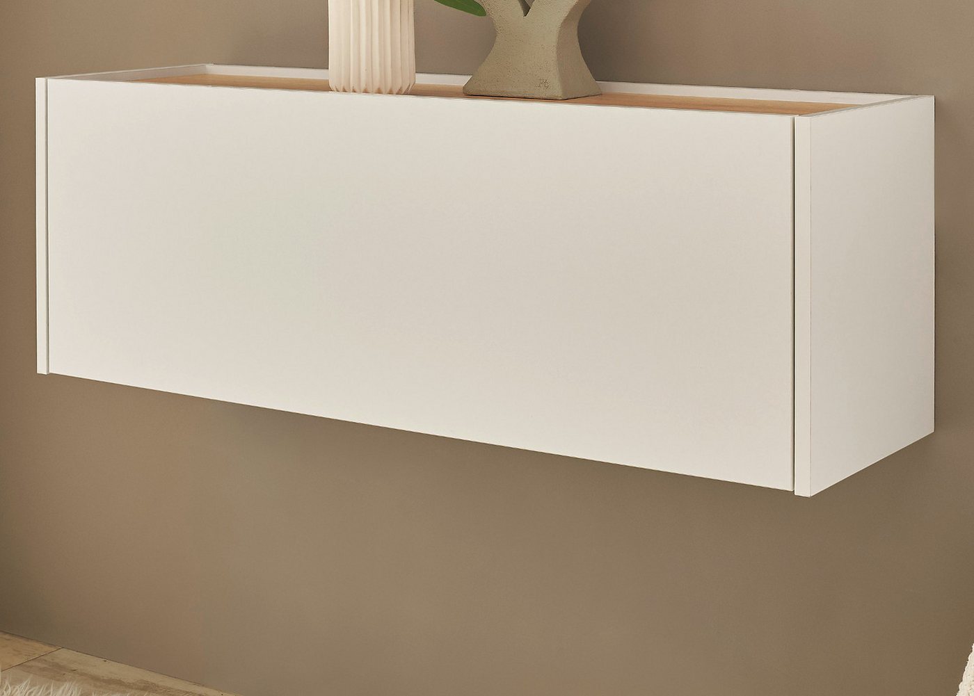 Furn.Design Hängeschrank Center (in weiß und Wotan Eiche, 100 x 35 cm) Flurschrank hängend Bild 4