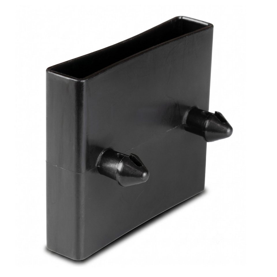 Prima-Online Möbelbeschlag Lattenrost Mittelkappen 55x9mm Schwarz Federleisten Mittelhalterungen (Mittelkappe), Flexibler und bruchfester Kunststoff, werkzeuglose Steckmontage. Bild 3