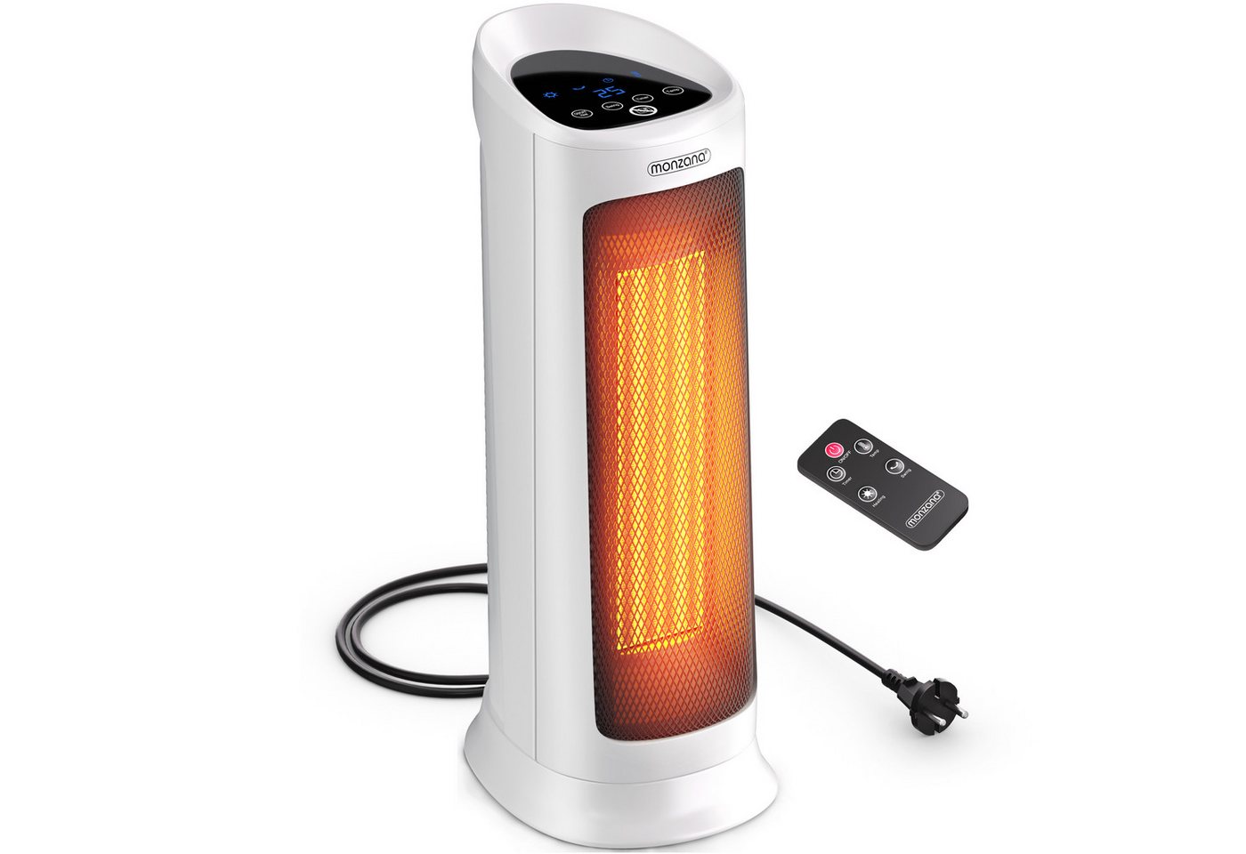 monzana Heizlüfter, 2000 W, Keramik Heizlüfter 2000W 4 Betriebsmodi 15-40°C Energiesparend 120° Bild 3