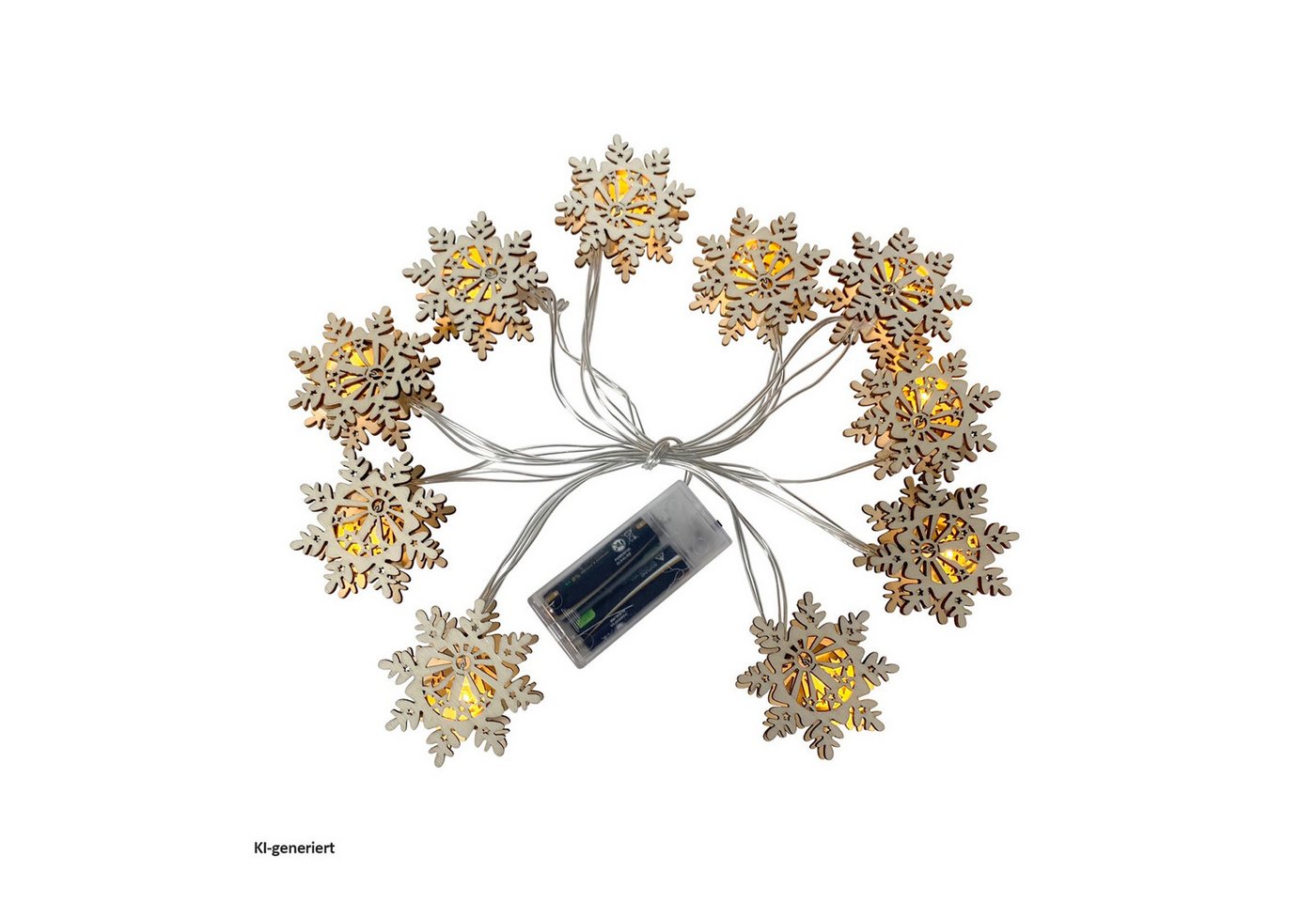 HTI-Living LED-Lichterkette LED Lichterkette 10 Lichter, 10-flammig, Weihnachtsbeleuchtung batteriebetrieben