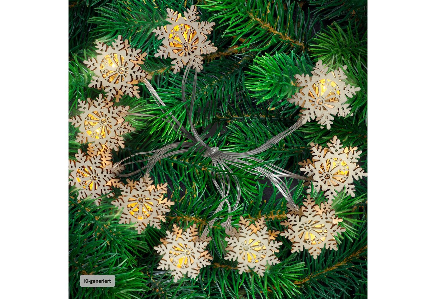 HTI-Living LED-Lichterkette LED Lichterkette 10 Lichter, 10-flammig, Weihnachtsbeleuchtung batteriebetrieben Bild 2