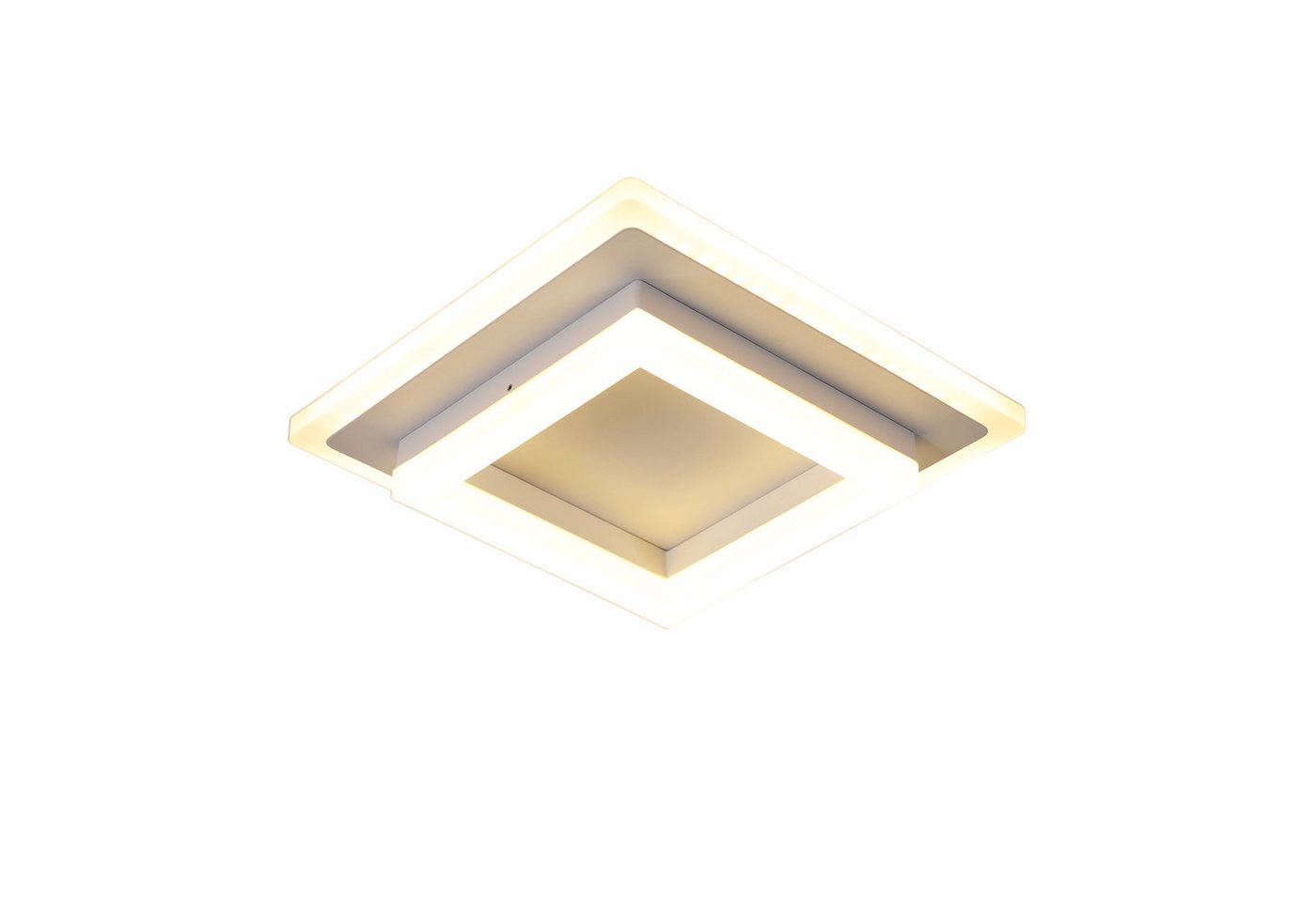 Riserva LED Dekolicht LED Deckenleuchte 24W 3000K Quadrat Deckenlampe 20cm Weiß, LED wechselbar, Augenschonendes und flimmerfreies Design, Hochleistungsmaterialien