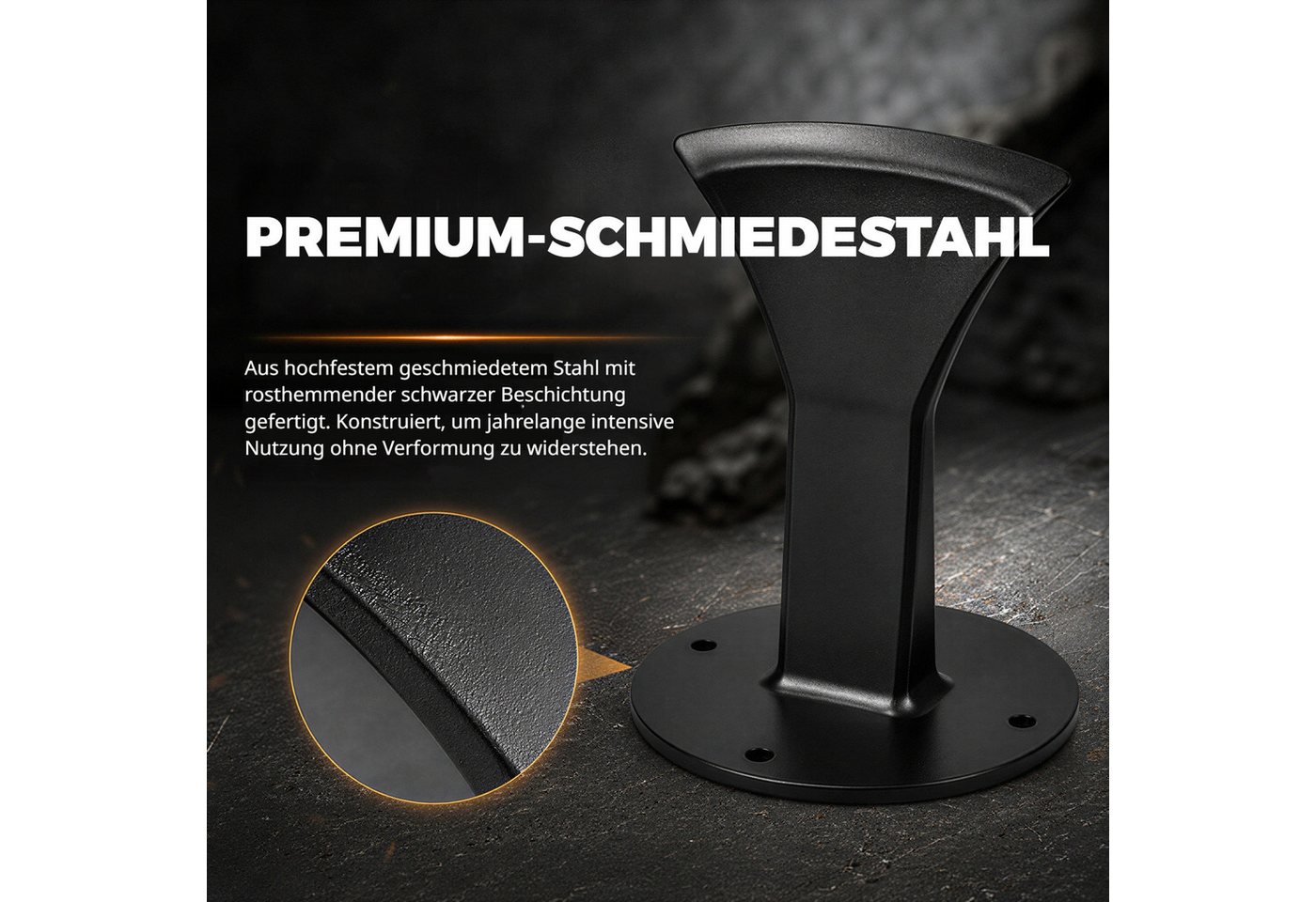 BlingBin Holzspalter Keil-Brennholzspalter, Manueller Holzspalter aus Stahl für Holzscheite, (1er Set, 1-St., Abmessungen: 145 × 110 × 100 mm), Robuster Brennholzspalter, Schnellspalter Manuell Für Kleine Kaminöfen Bild 3