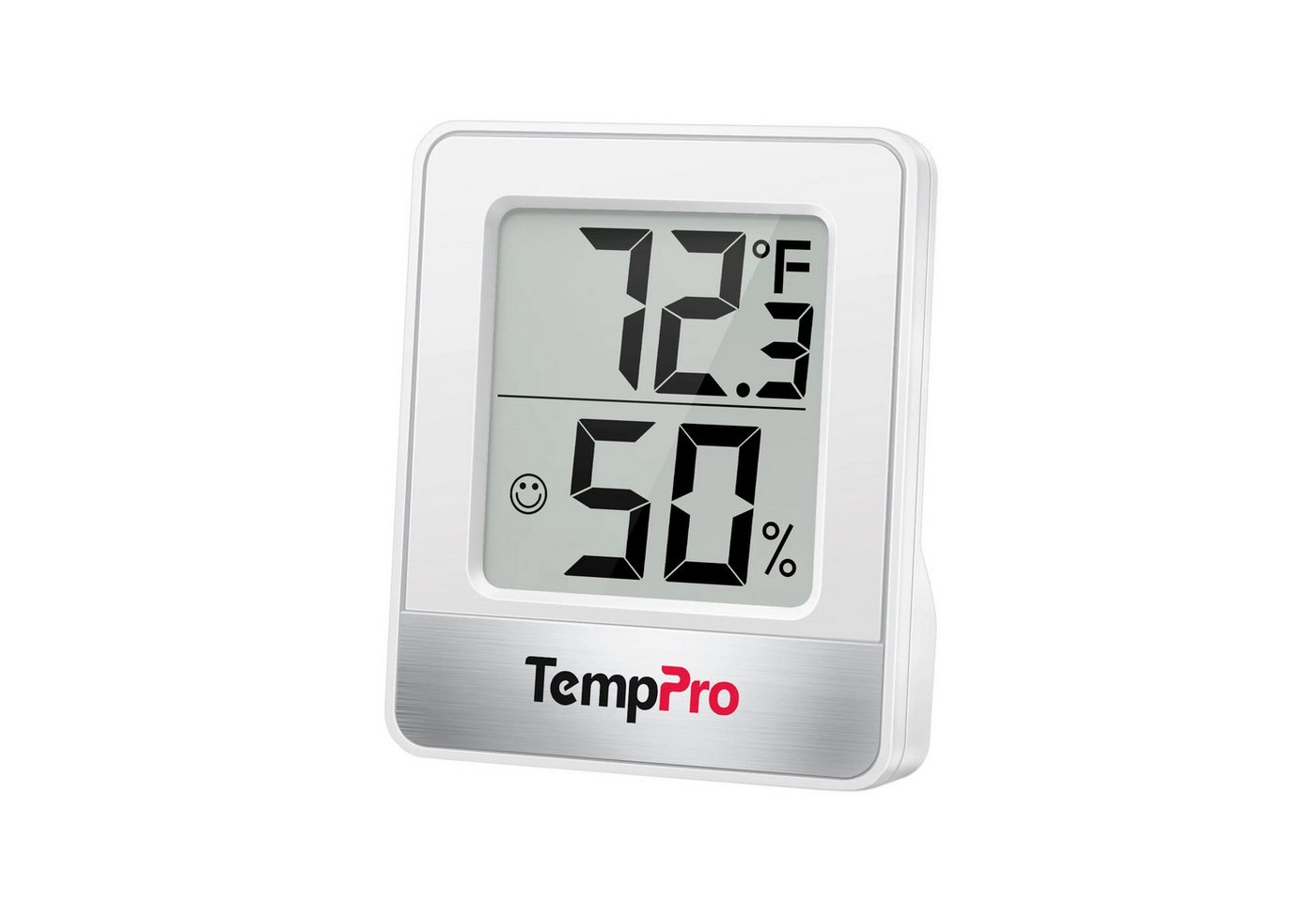 ThermoPro Hygrometer TP49, (1-St), Komfortindikator, Magnetrückseite, Standfuß, Aufhängeöffnung Bild 2