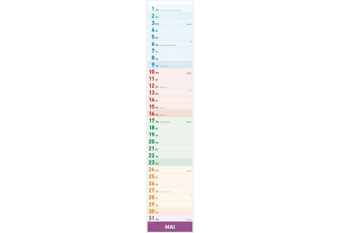Wandkalender Megaplaner XXL 2027 Bild 3