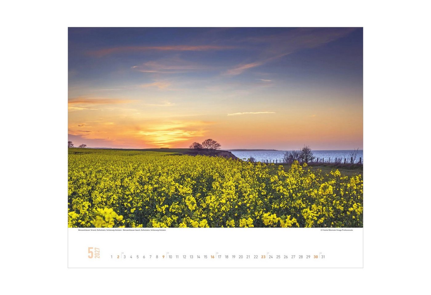 Alpha Edition Wandkalender Faszinierende Ostsee 2027