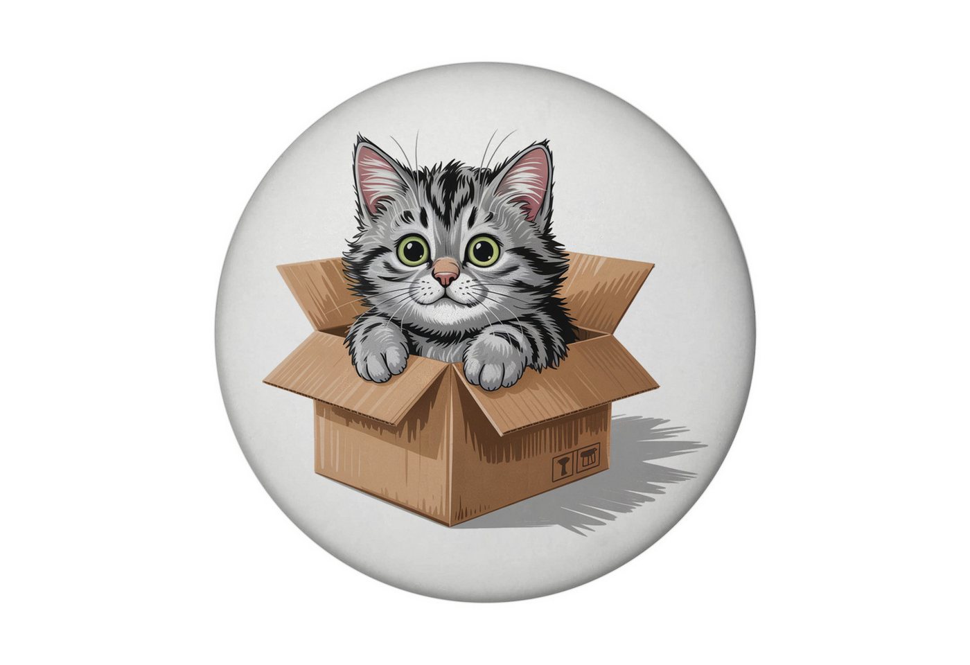 speecheese Magnet Katze im Karton Magnet mit Flaschenöffner für Katzenfans Bild 2