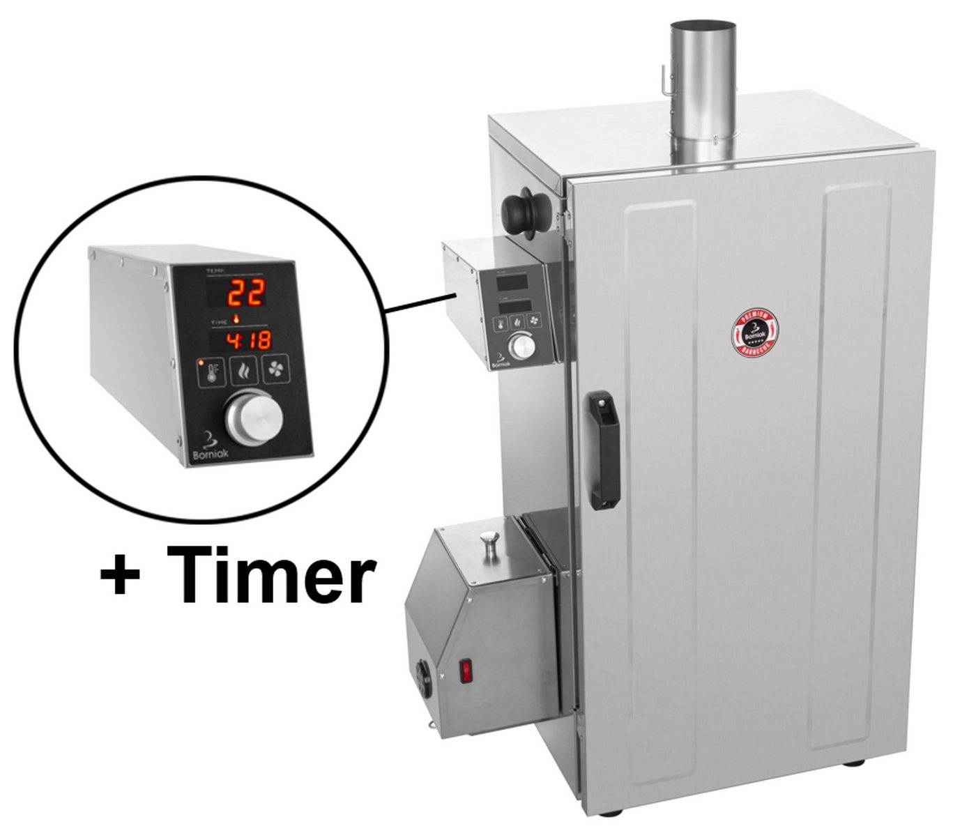 colomi Räucherofen Borniak BBDS 150 SET - automatische Raucherzeugung, elektron. geregelt, 2015,00 W, Spar-Set, Räucherofen, Smoker Bild 5