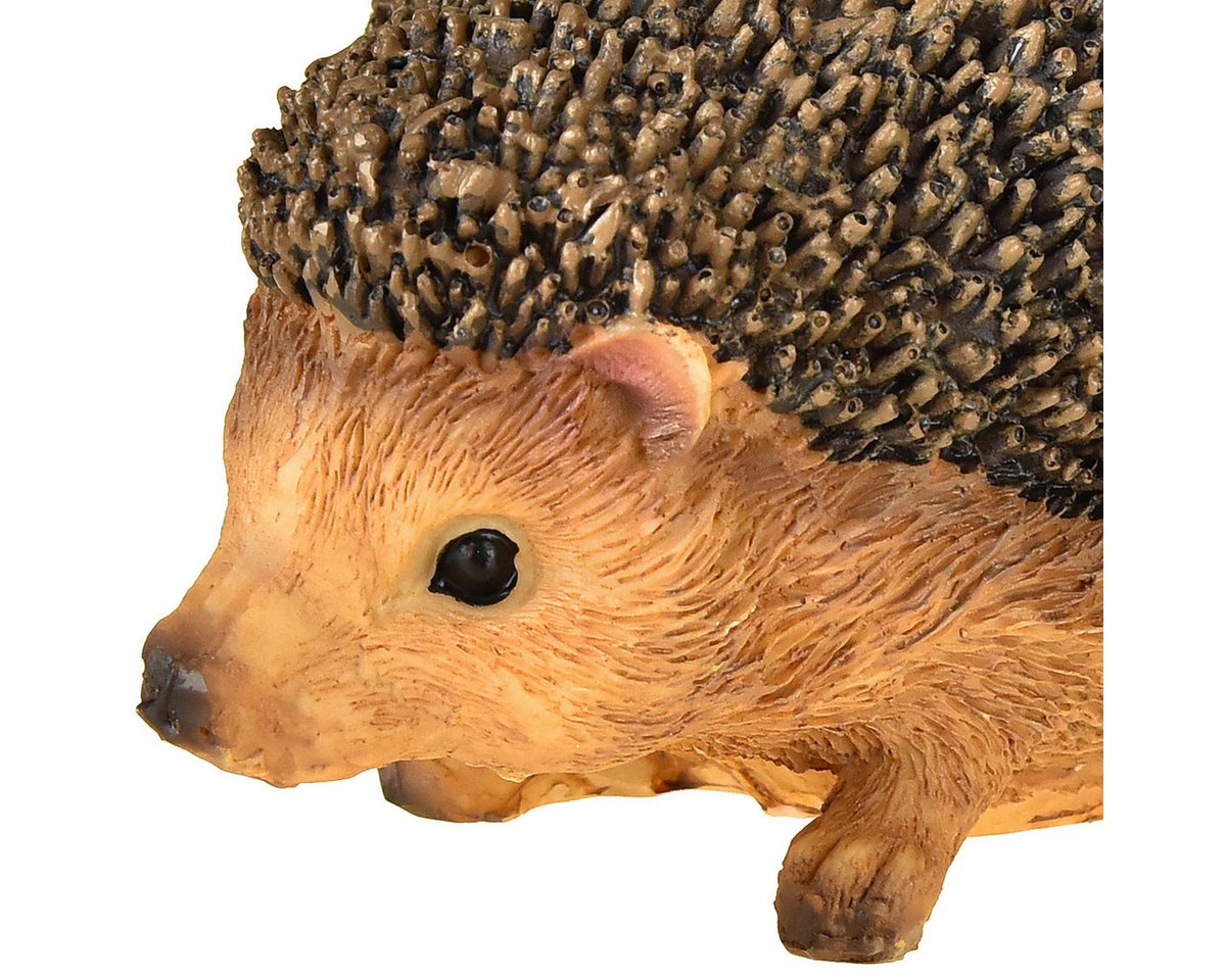 Florists Products Streudeko Igel Deko Handbemalt Herbst Braun 14×9,5×9cm Polyresin