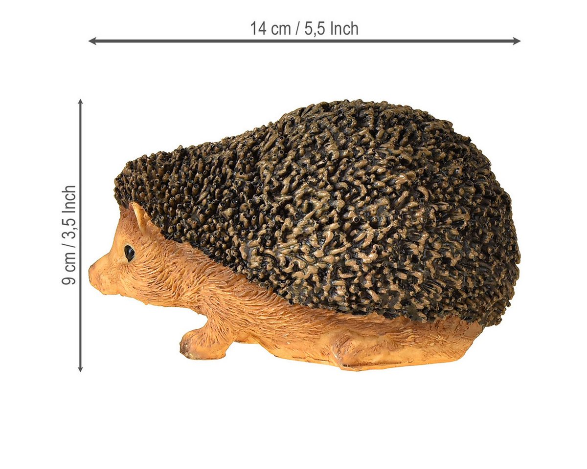 Florists Products Streudeko Igel Deko Handbemalt Herbst Braun 14×9,5×9cm Polyresin Bild 3