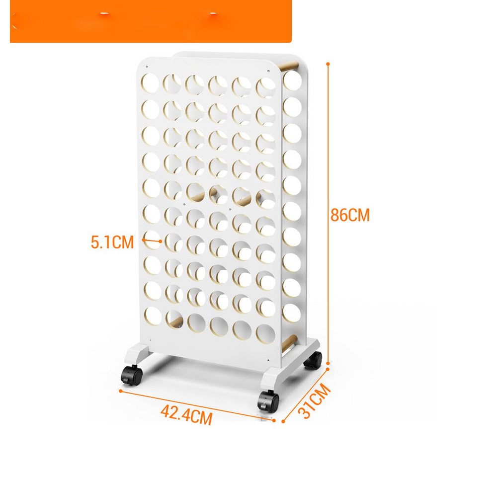 GarveeMore Regal Vinyl Roll Storage Rack mit Rädern Organizer Warenkorb Bild 3