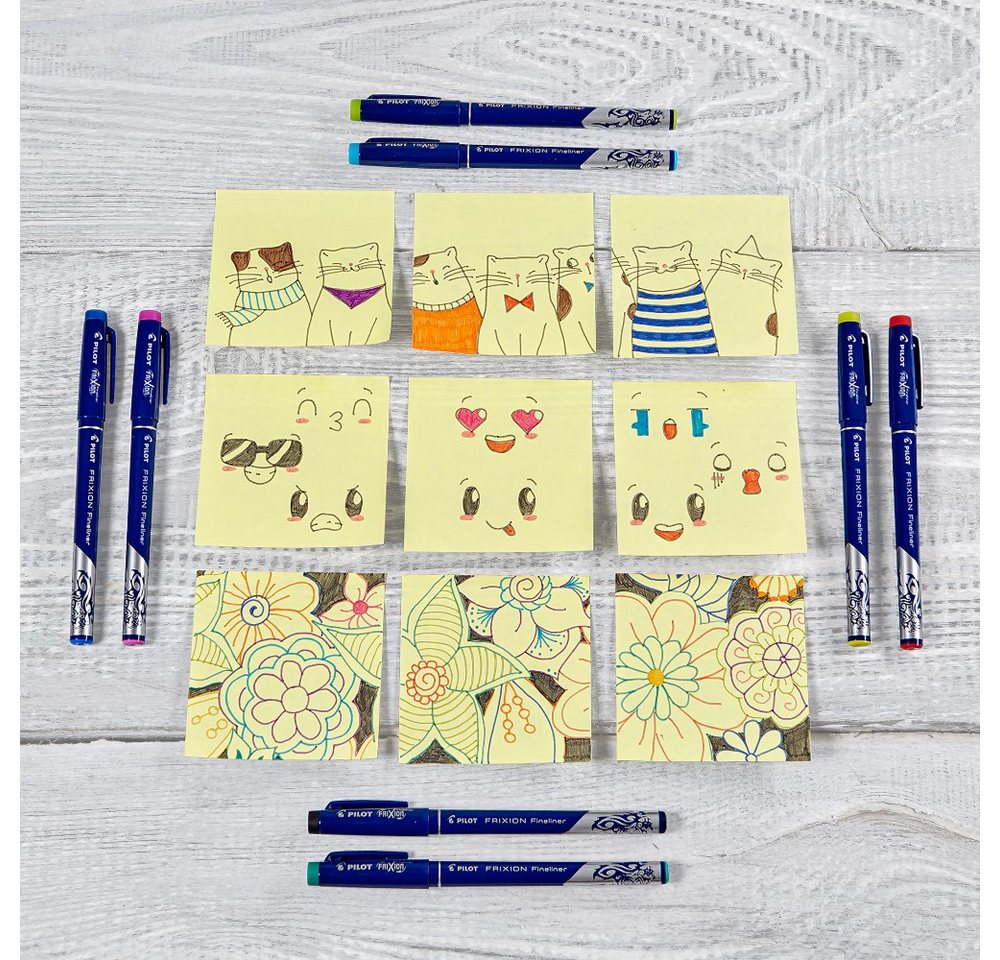 Pilot Pen Fineliner Frixion 12er-Set, (12-tlg), radierbar Bild 2