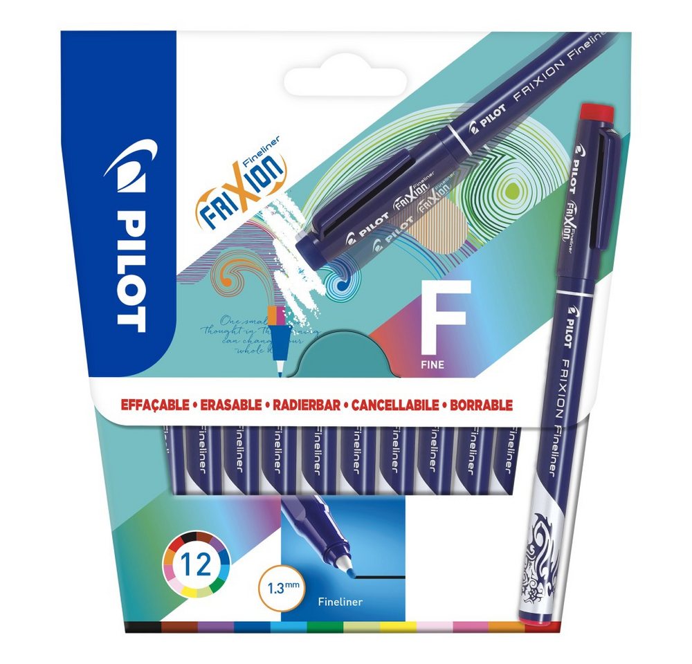 Pilot Pen Fineliner Frixion 12er-Set, (12-tlg), radierbar Bild 3