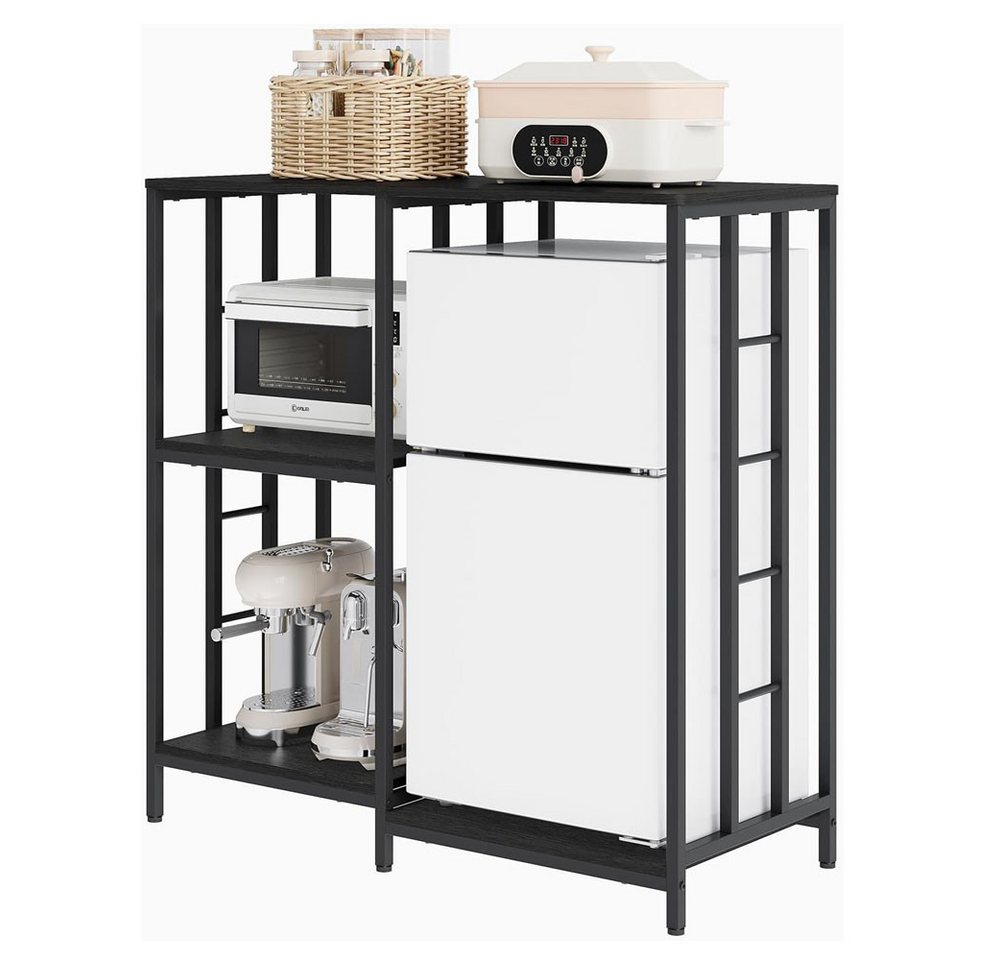 GarveeMore Küchenregal Mini-Kühlschrankständer Mit Aufbewahrungs-Kaffeebar-Schrank