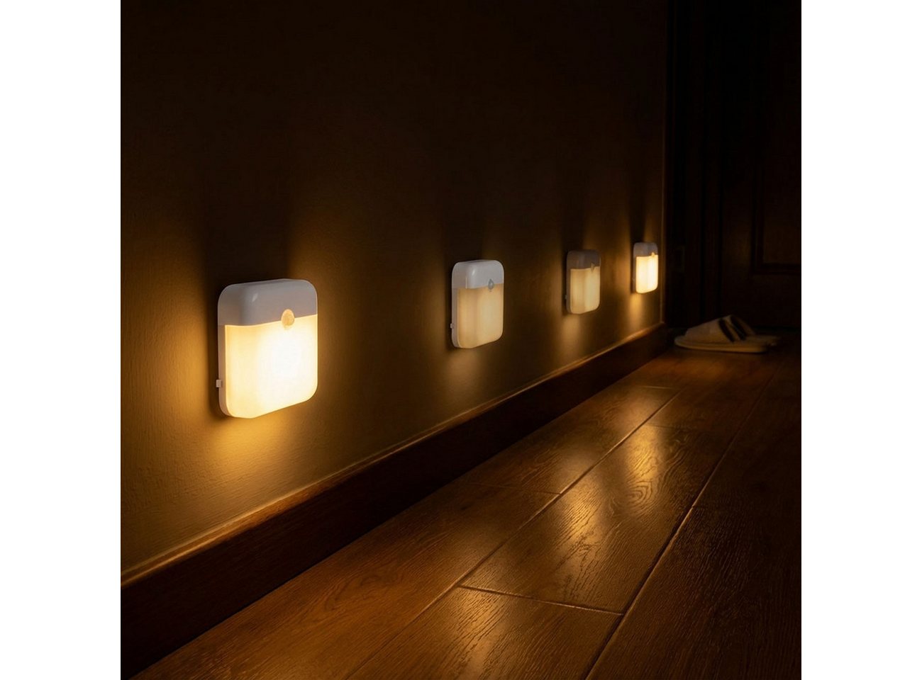 shop'n smile ideoon LED Nachtlicht Bewegungsmelder, Akku, magnetisch, für Schrank & Treppe, LED, Automatikmodus, Helligkeit: 40 lm Bild 5