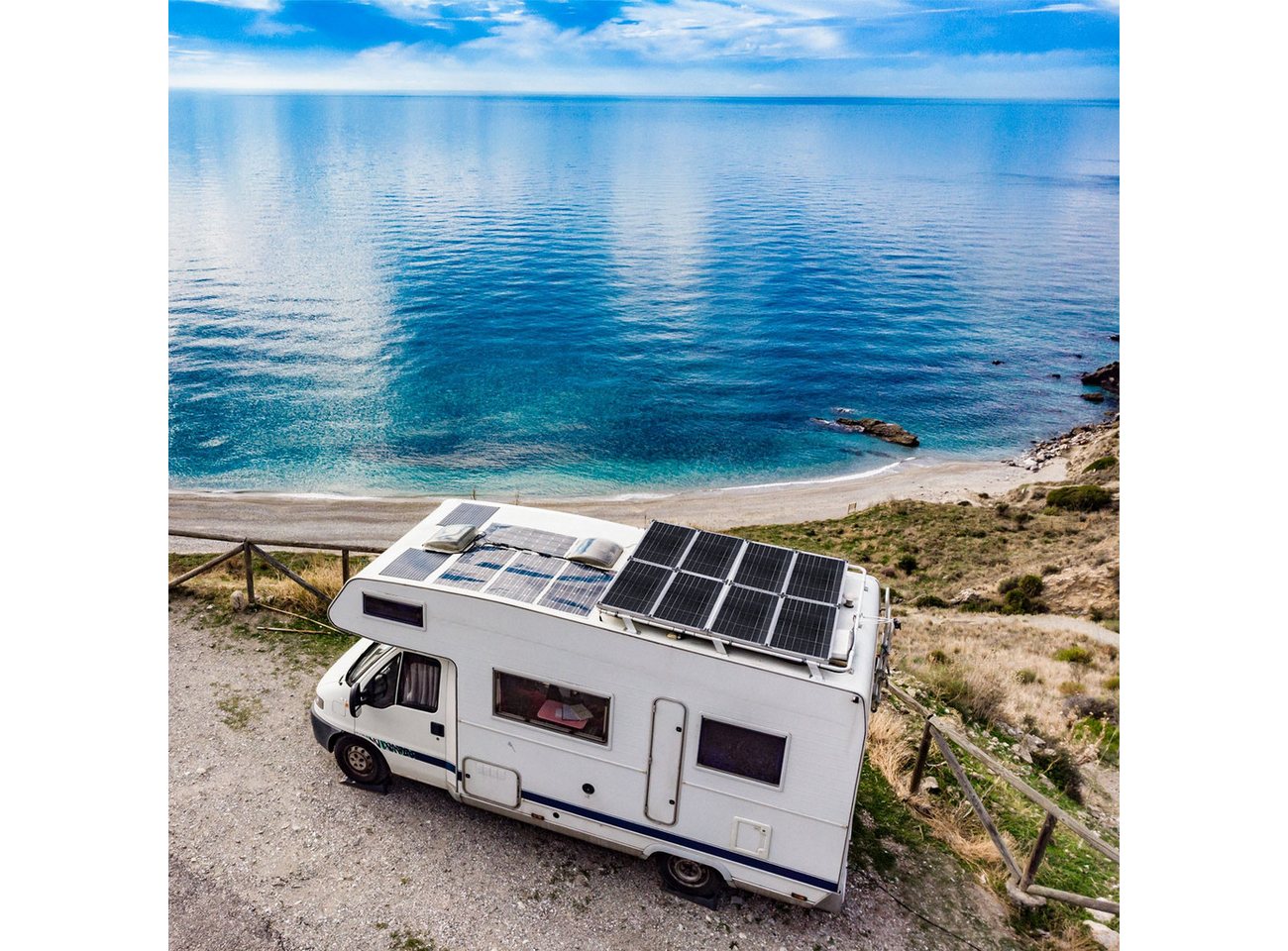 Casativo Solarmodul 60W Mobiles Solarpanel mit 32 M10-Zellen IP65 4,12 kg Metall, 60W Solarpanel 12V IP65 wetterfest 77x42,5 cm mobil einsetzbar 4,1kg Bild 4