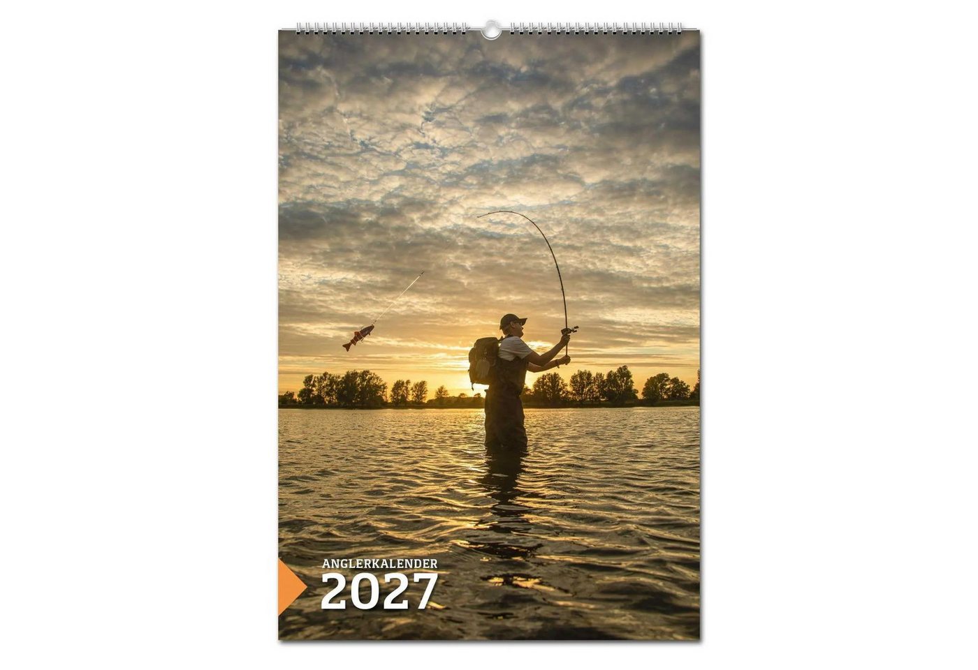 Wandkalender Fisch & Fang Edition: Anglerkalender 2027