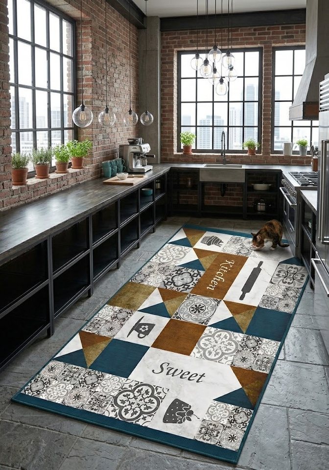 TEPPIA Teppich Teppia 44212 Vintage Kitchen Sweet Küchenteppich Bild 5