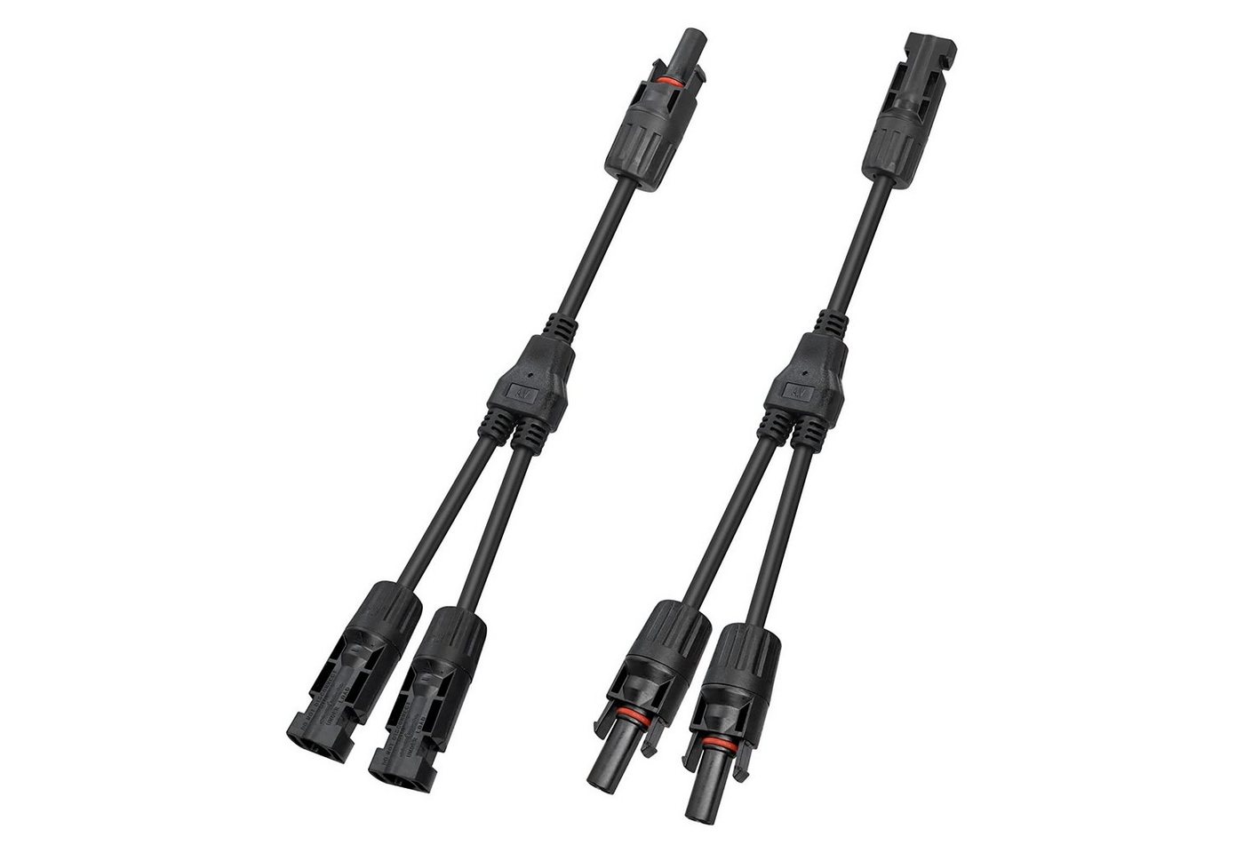 GLIESE Solarmodul Y-Branch-Kabel – Solarstecker Verteiler für Solarkabel, Y-Verteiler für Solarkabel – 1 auf 3, IP67, 30 A, UL94-V0 Bild 2