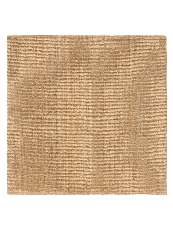 benuta Teppich Svea, quadratisch, Höhe: 5 mm, Hangefertigter Juteteppich, Wohnzimmer, Esszimmer, Schlafzimmer, Flur Bild 4