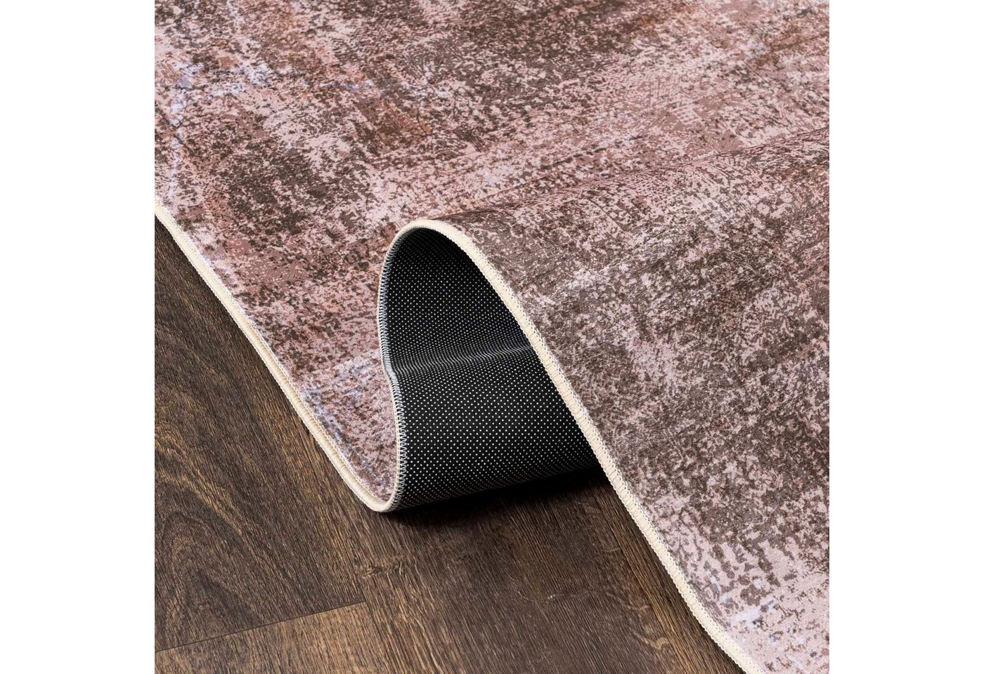 Mazovia Designteppich Modern Einfarbig Braun Wohnzimmer, Schlafzimmer, Esszimmer, Büro, Fußbodenheizung Bild 4