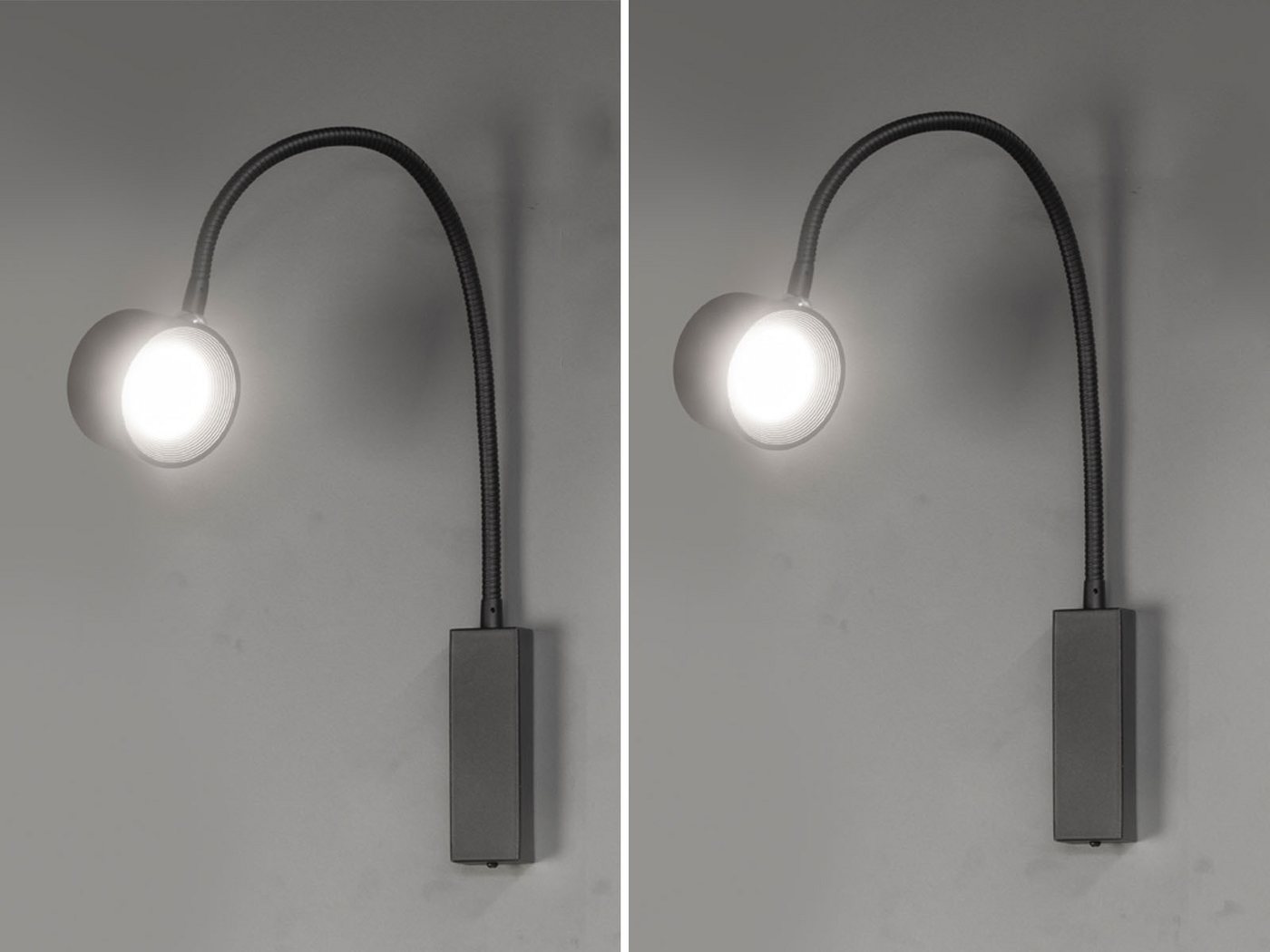 easy! BY FHL LED Wandleuchte, Dimmfunktion, LED fest integriert, Warmweiß & Tageslicht, 2er SET Akku Leselampen dimmbar & Tageslicht, Lampen kabellos H: 40cm Bild 2