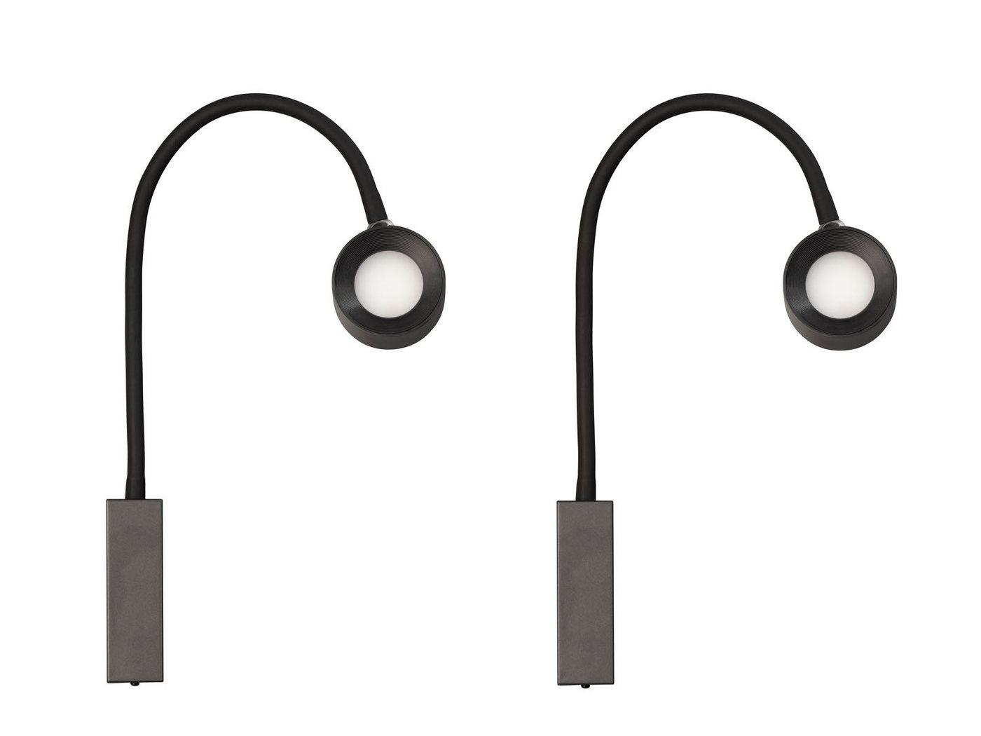 easy! BY FHL LED Wandleuchte, Dimmfunktion, LED fest integriert, Warmweiß & Tageslicht, 2er SET Akku Leselampen dimmbar & Tageslicht, Lampen kabellos H: 40cm Bild 3