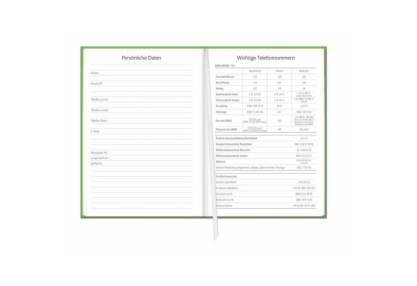 HEYE Taschenkalender Kalenderbuch A6 grün 2027 Bild 5