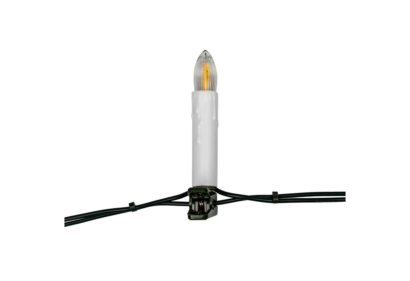 IC Winterworld LED-Lichterkette Retro LED Weihnachtsbaum-Lichterkette mit Filament-Kerzen, E10 Birne, 30-flammig, warm-weiß, 230V, nostalgische Weihnachtsbeleuchtung für Innen Bild 3
