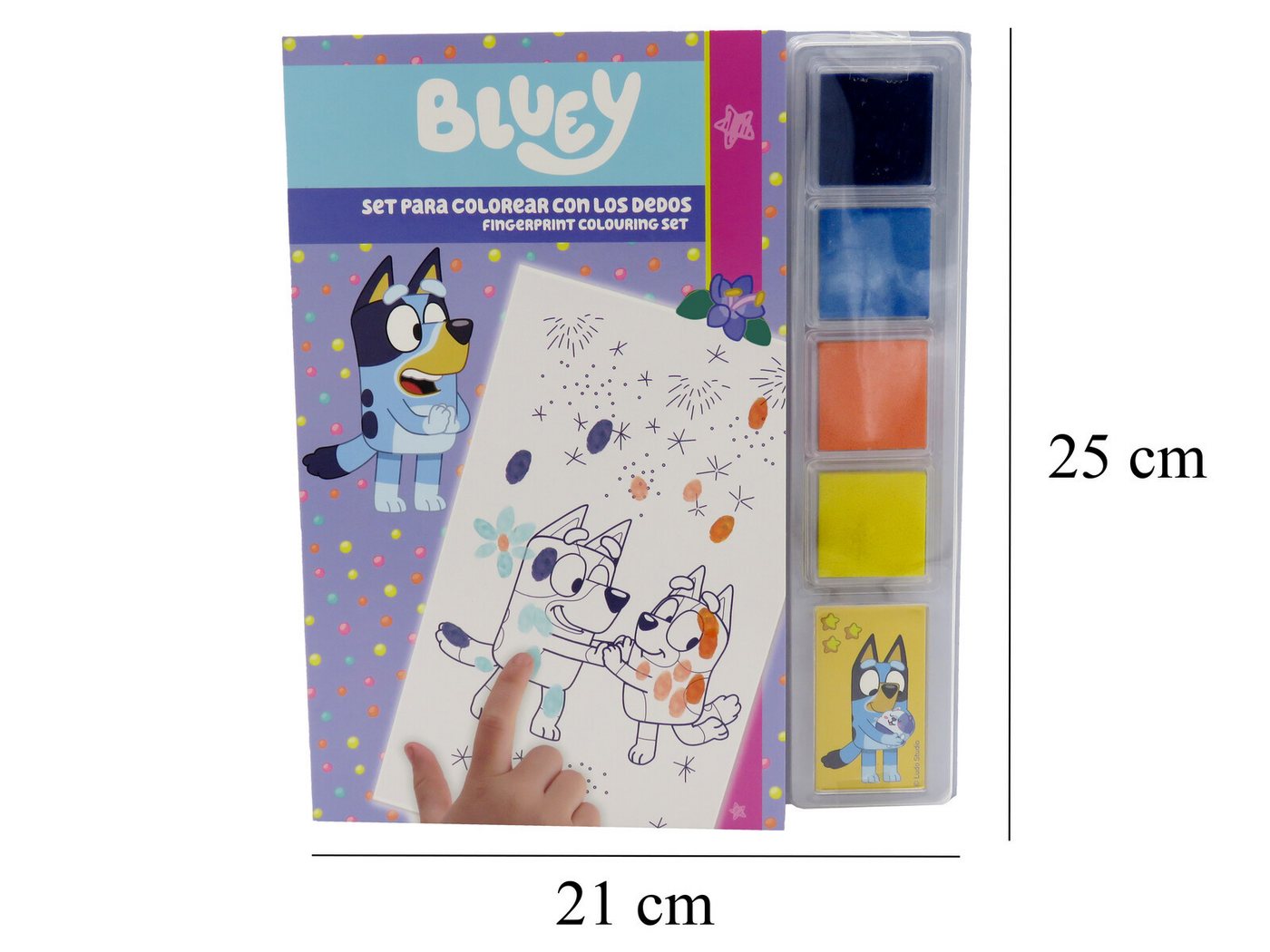 Bluey Kreativset Malset Ausmalbuch mit Farben und Vorlagen für Kinder, (1-tlg) Bild 2