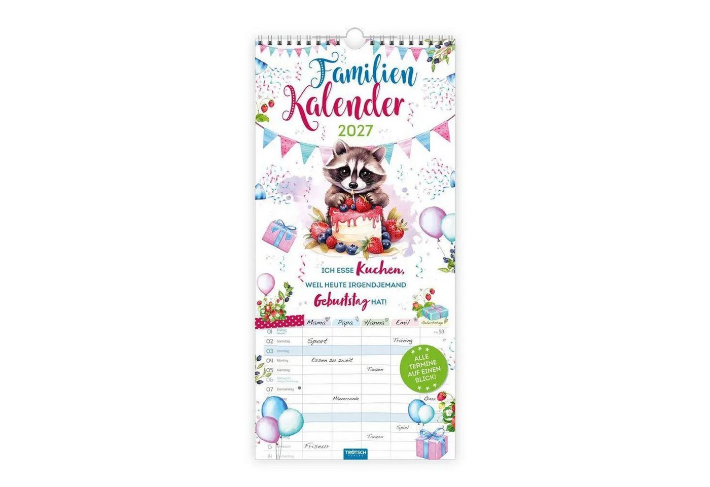 Trötsch Verlag Wandkalender TRÖTSCH - Familienkalender Spruchreif 2027 Bild 2