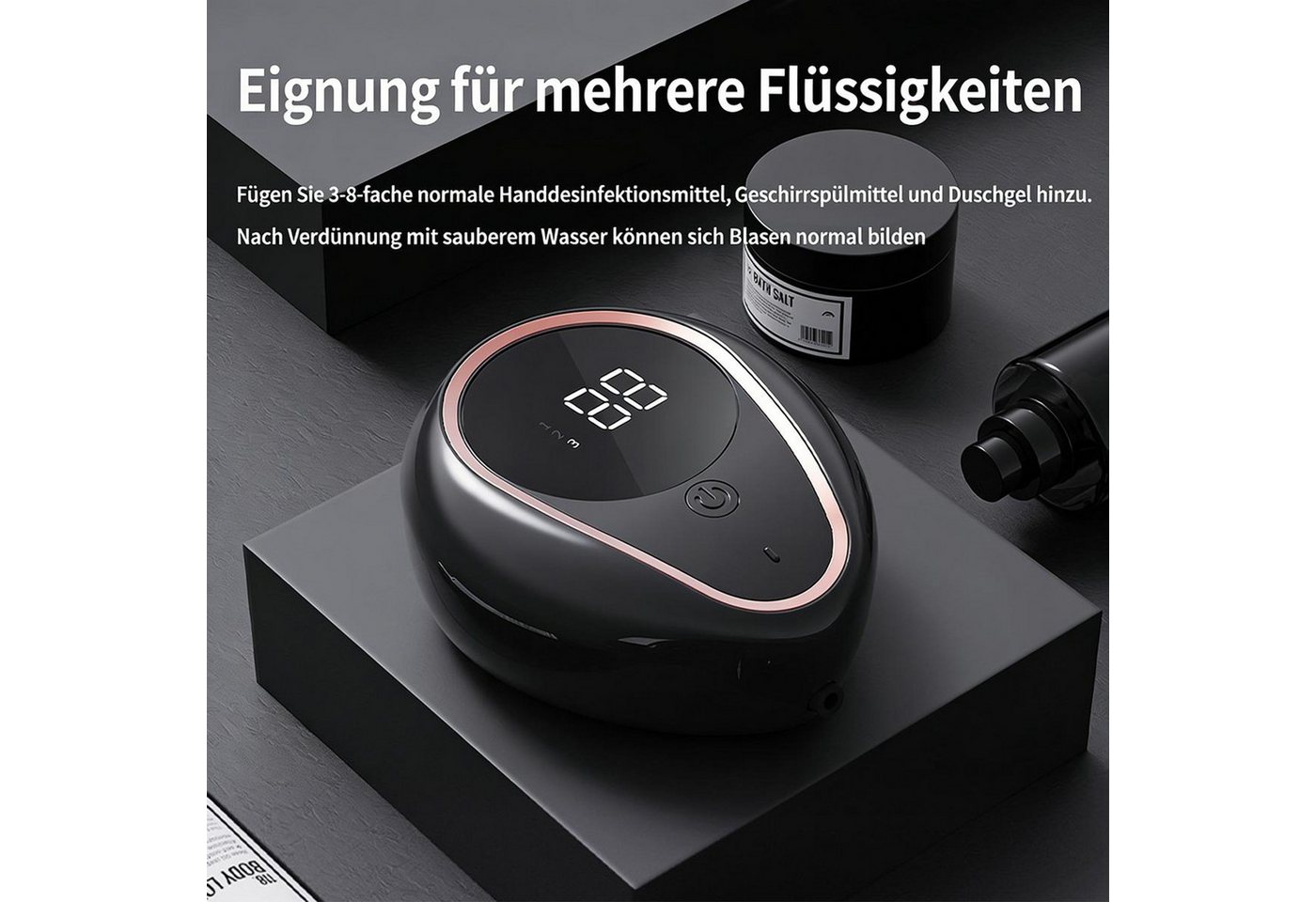 FELIXLEO Seifenspender Automatischer Seifenspender Hände frei Sensor 300ml Flüssigseife Bild 5