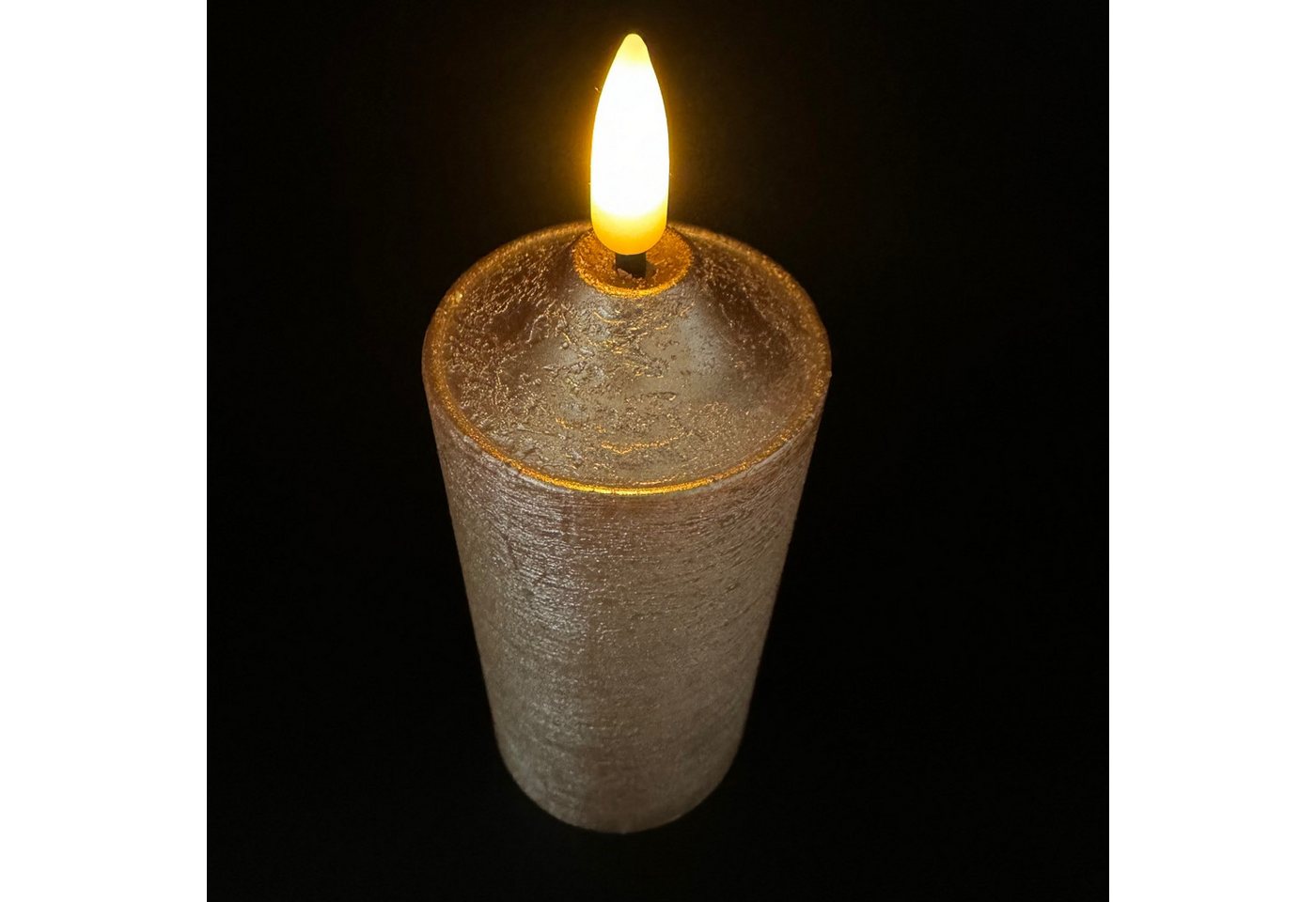 Online-Fuchs LED-Kerze 5 LED Kerzen XL aus Echtwachs mit realistischer Flamme, realistische Kerzenflamme, warmweiße LEDs, NUR MIT 6 STUNDEN TIMER NUTZBAR Bild 2