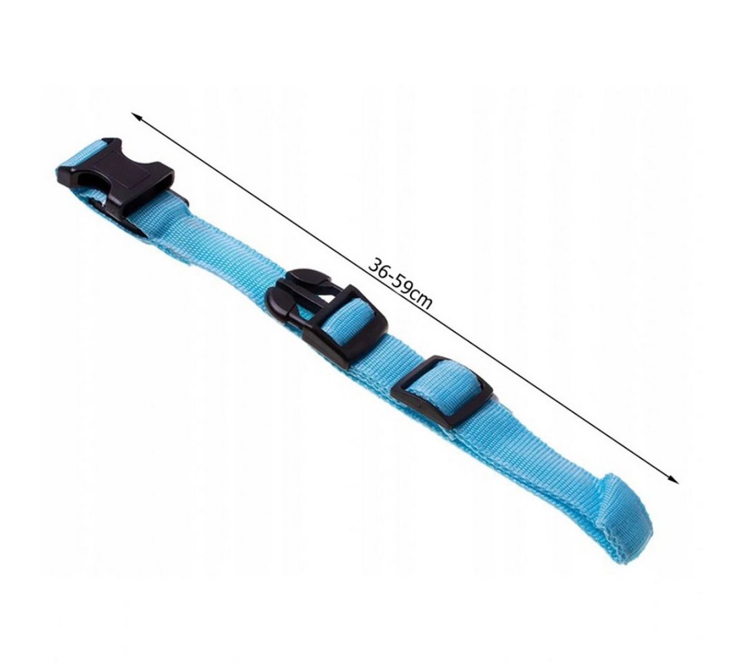VERK GROUP Hundehalsbandleuchte LED Hundehalsband 36–59 cm Leuchthalsband 3 Modi für Hunde & Katzen Bild 2