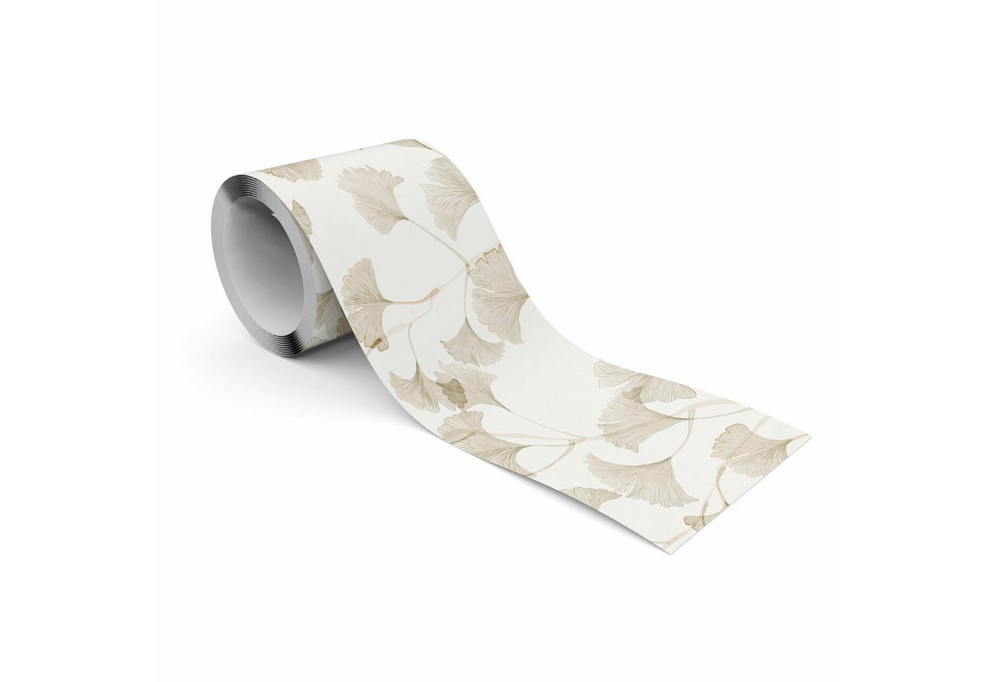 Muralo Bordüre Wandbordüre selbstklebend Blätter – Tapetenbordüre Wohnzimmer, bedruckt, Ginkgoblätter, 10 x 300 cm, abriebfest, abwischbar Bild 3