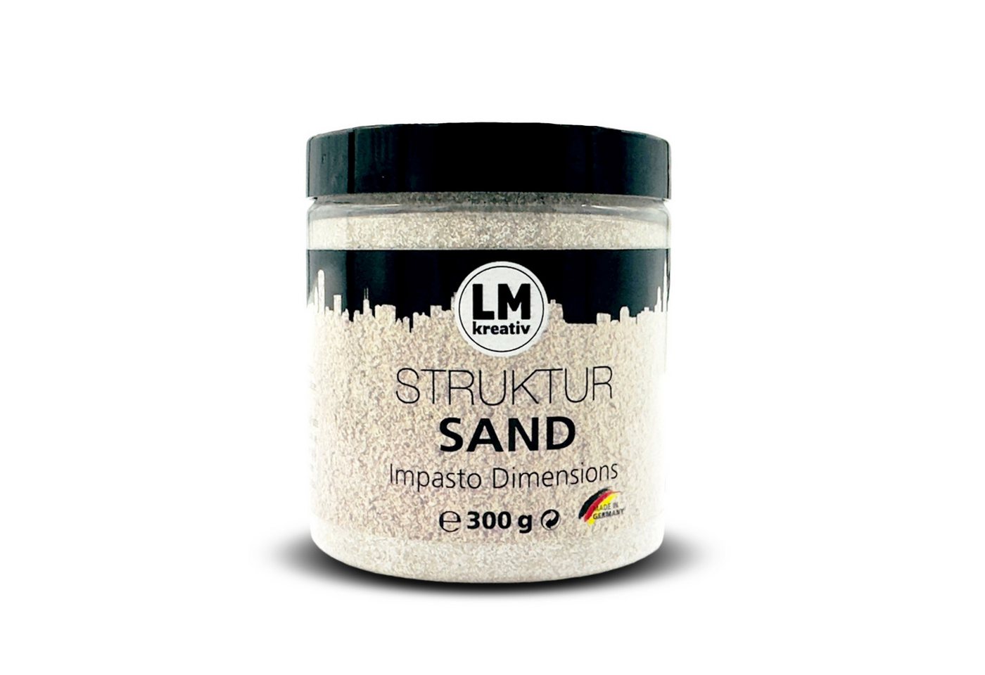 LM-Kreativ Strukturpaste Struktursand Impasto Dimensions Natur, verstärkt die Struktur, raue stabile Textur, natur Bild 4